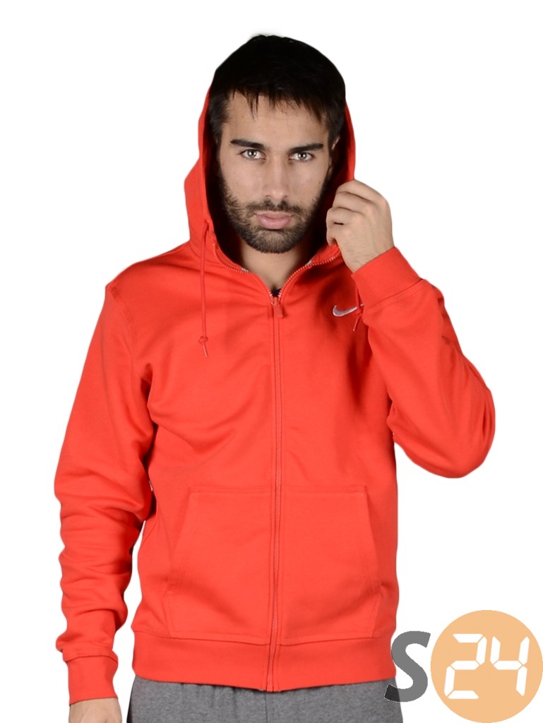 Nike nike club fz hoody-swoosh Végigzippes pulóver 611456-0603